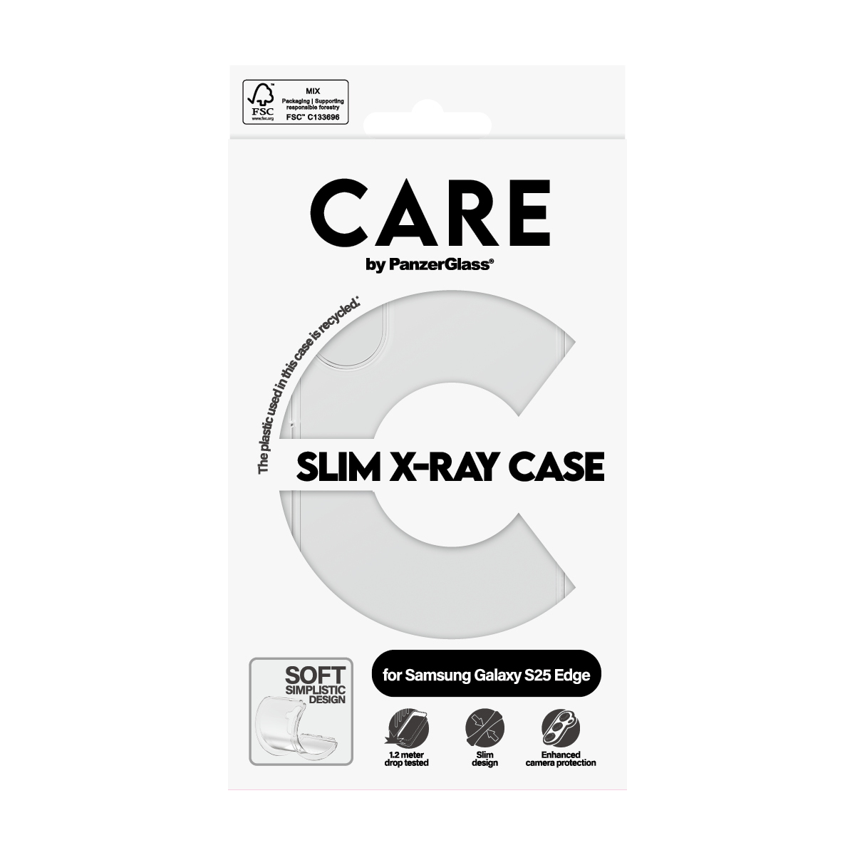 PanzerGlass CARE by PanzerGlass X-Ray - Hintere Abdeckung für Mobiltelefon - Samsung - Galaxy S25 Edge 5G, Ansicht 4