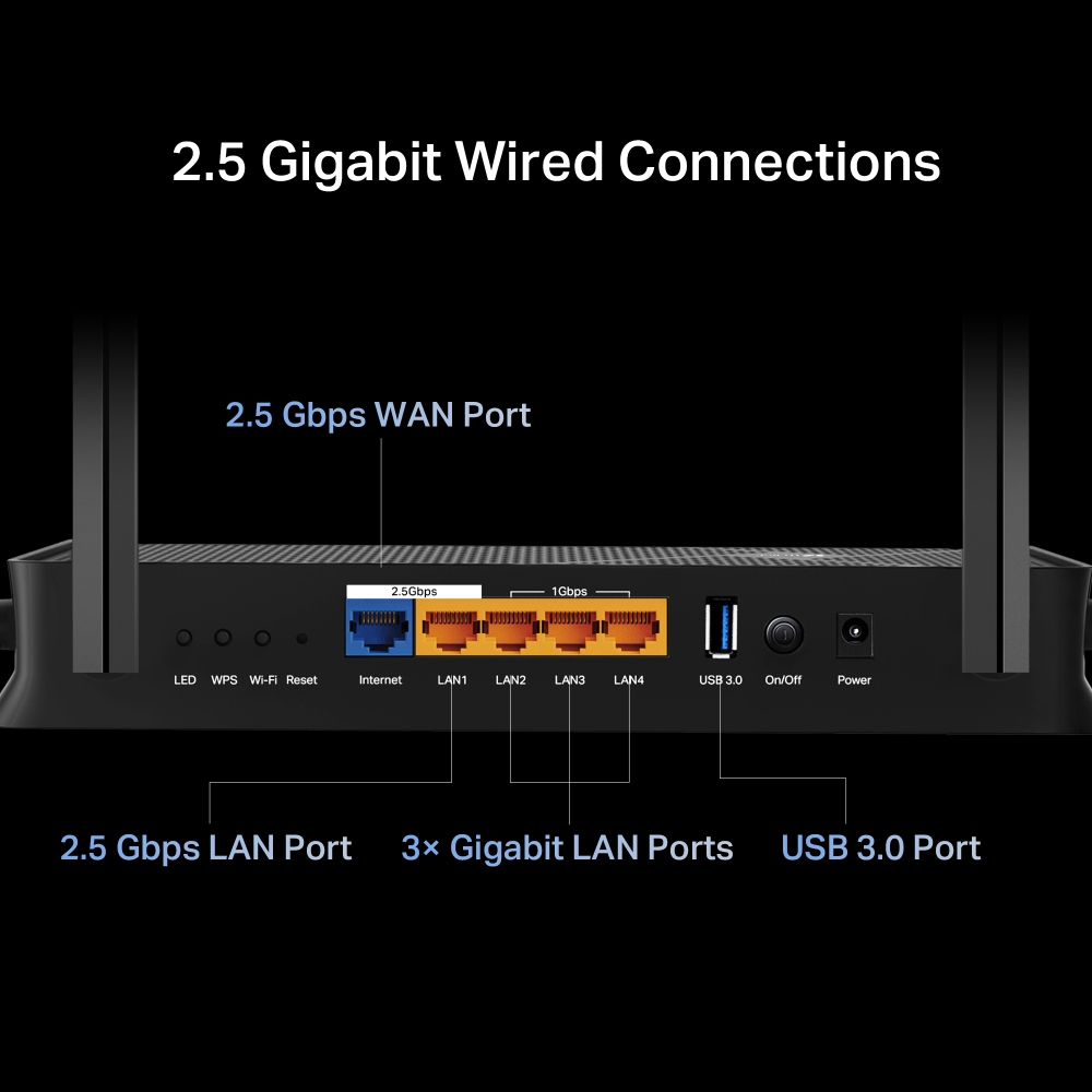 TP-LINK Archer BE230 V1 - Wireless Router 4-Port-Switch, Ansicht 4