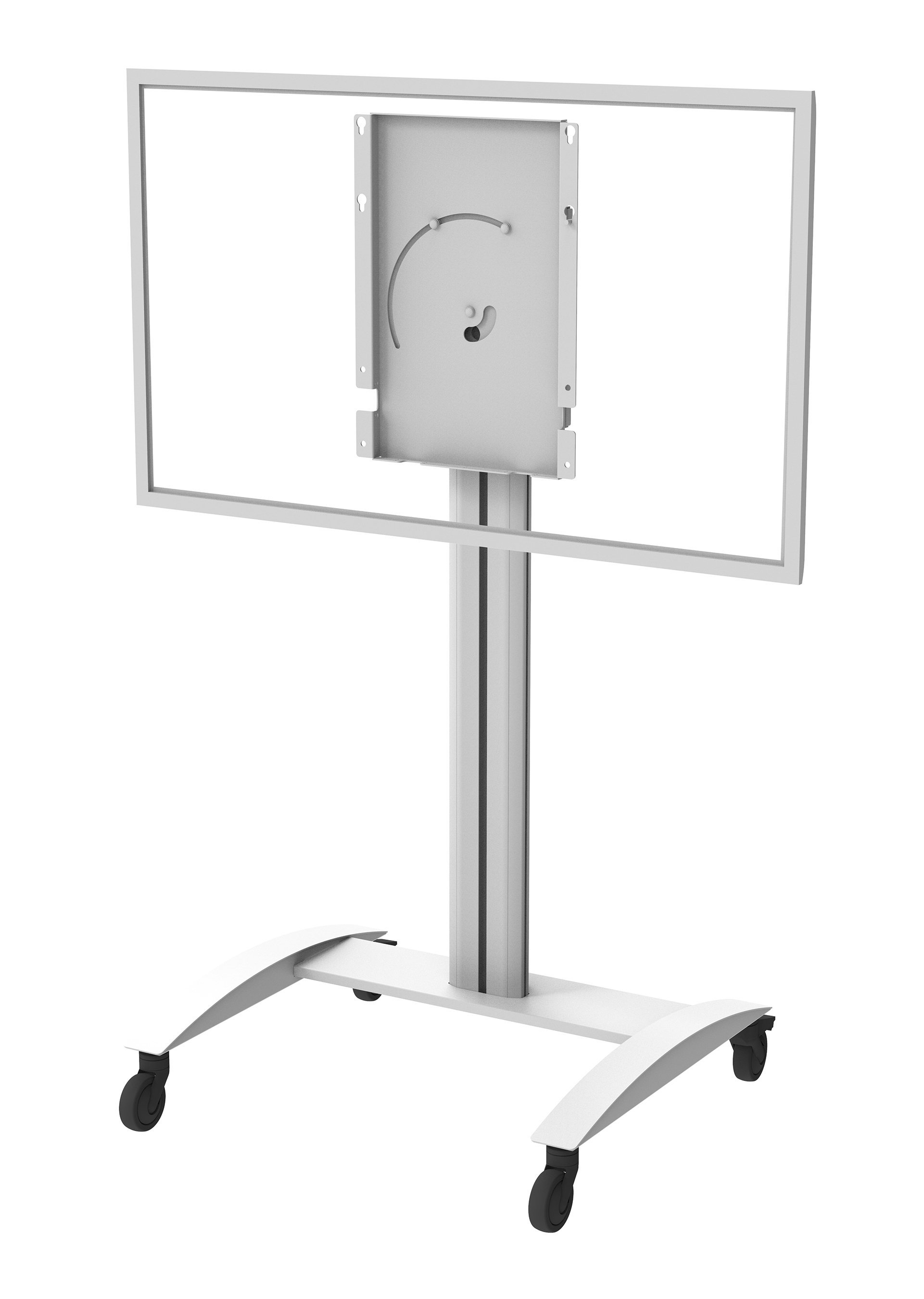 Peerless AV SR560-FLIP2 - Wagen - für interaktives Flachfeld- / LCD-Display - Aluminium - Weiß glänzend, Ansicht 2