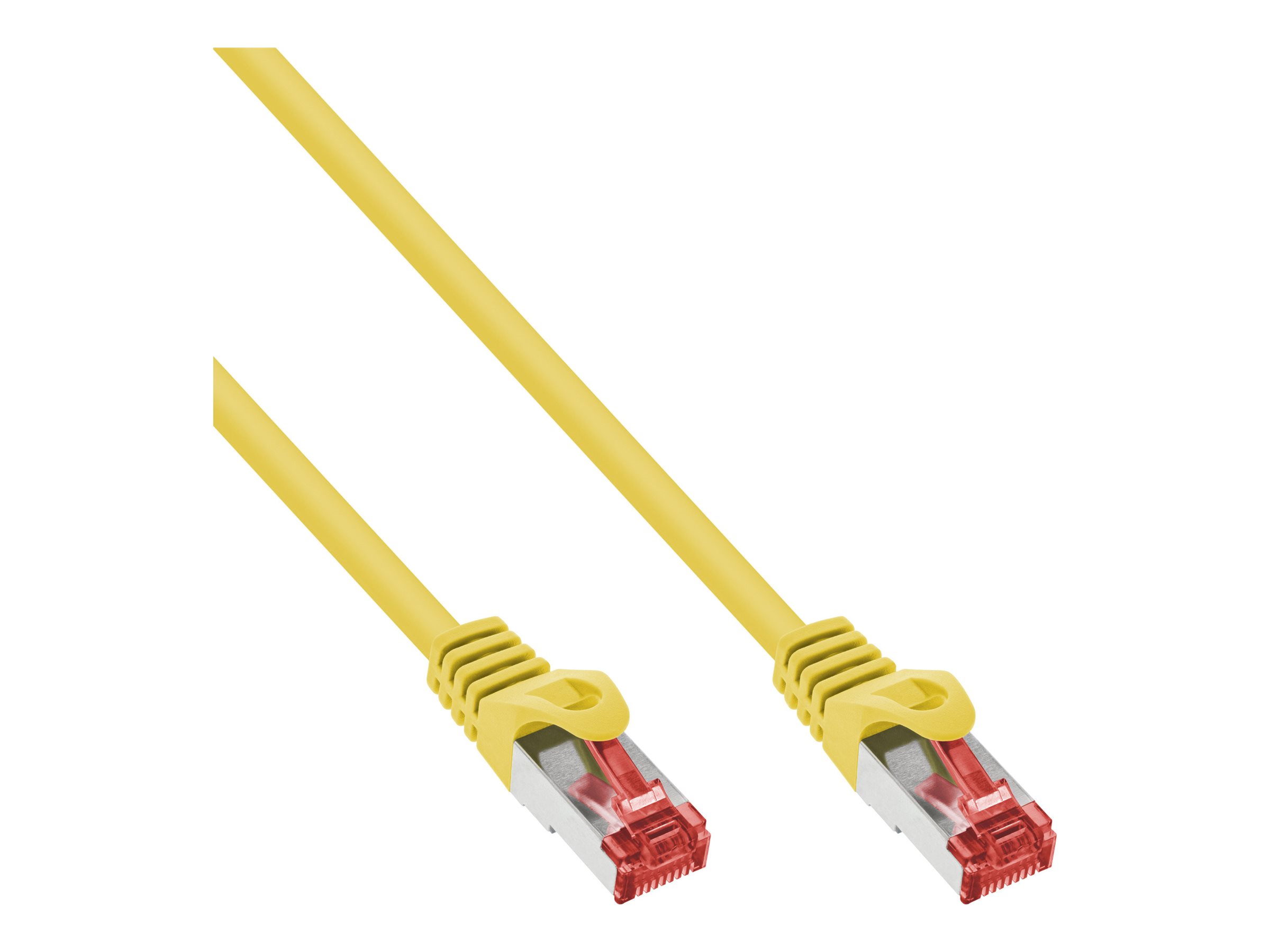 InLine Patchkabel - SFTP (PiMf) - Cat.6 - 250MHz - PVC - CCA - gelb - 1m