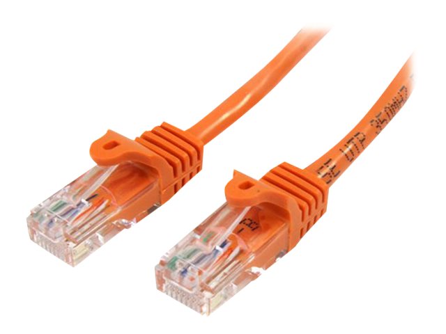 StarTech.com 5m Cat5e Ethernet Netzwerkkabel Snagless mit RJ45 - Cat 5e UTP Kabel - Orange - Patch-Kabel - RJ-45 (M) zu RJ-45 (M) - 5 m