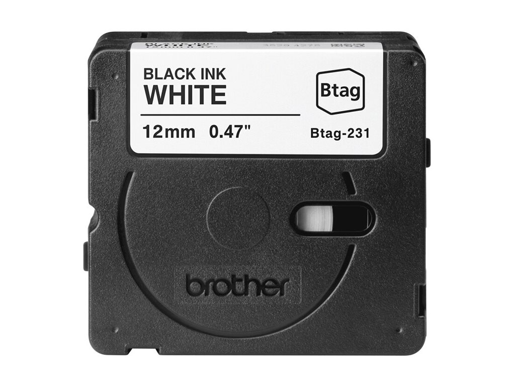 Brother BTAG-231 - Schwarz auf Weiß - Rolle (1,2 cm x 4 m), Ansicht 2