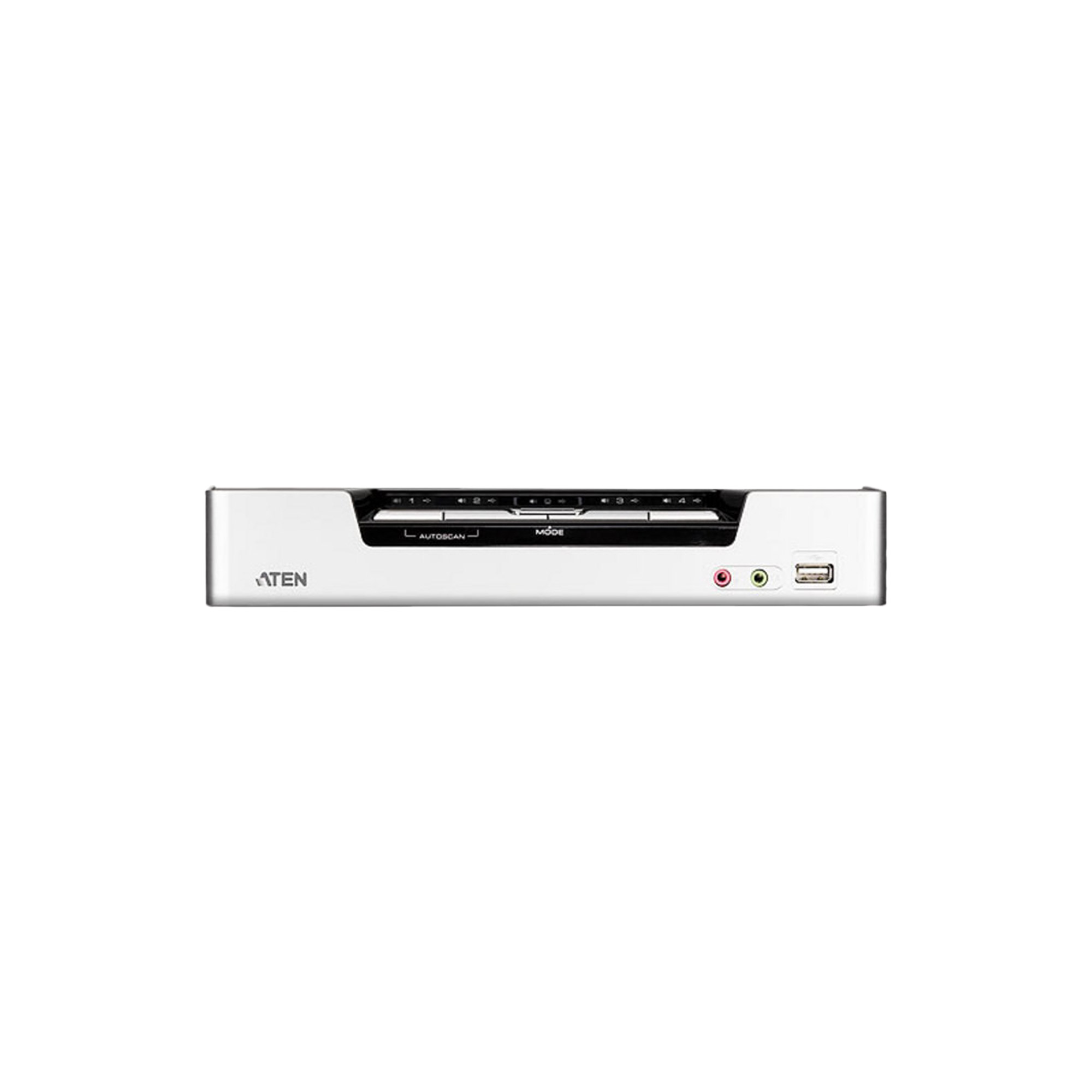 ATEN CS1794 Tastatur/Video/Maus (KVM)-Switch Silber
