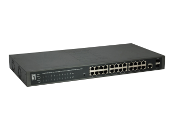 LevelOne GEP-2652 - Switch - Smart - 24 x 101001000 (PoE+)