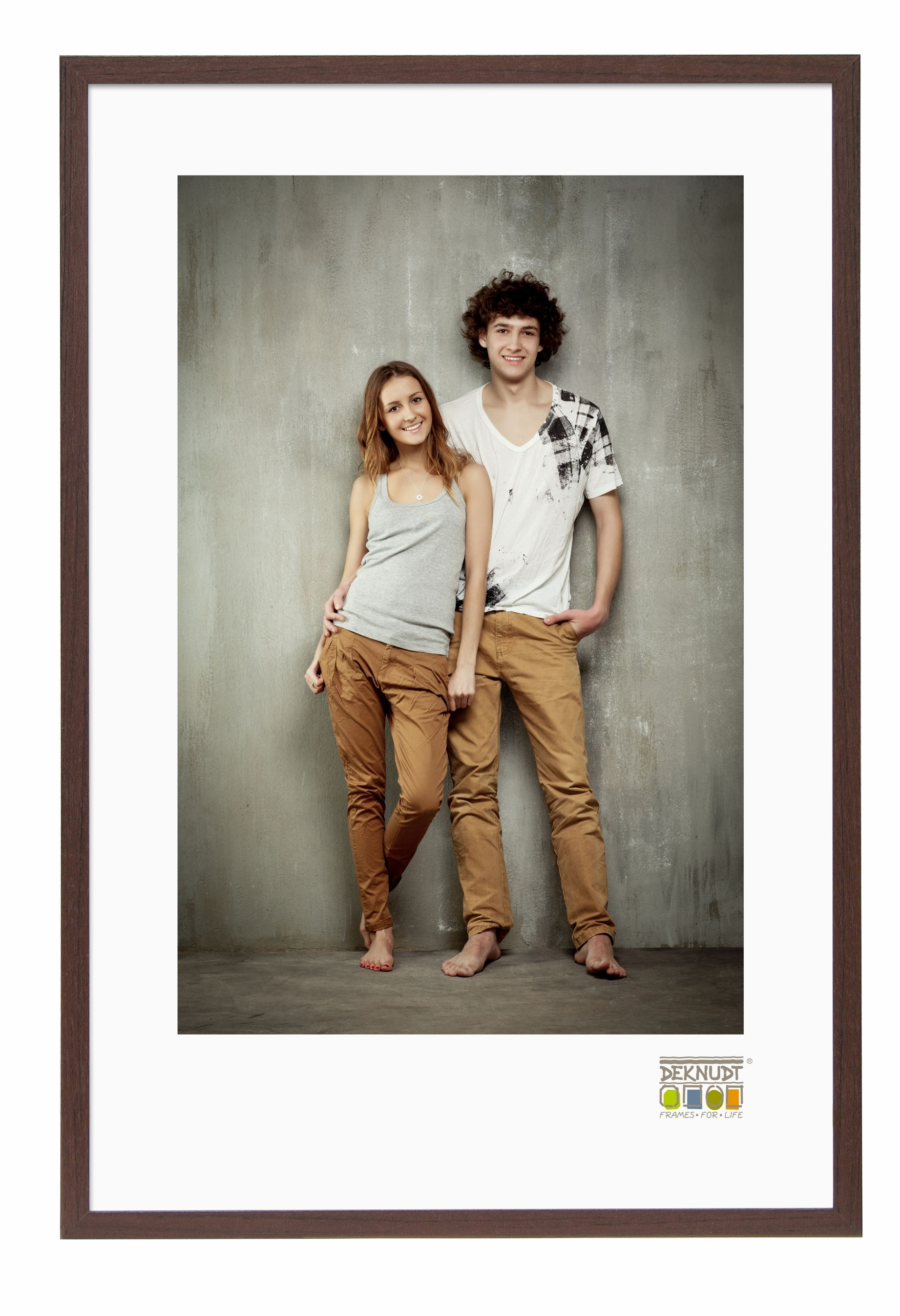 Deknudt S44CH4 30x45 Wooden Frame dark brown