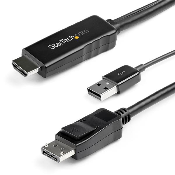 StarTech.com 3m HDMI auf DisplayPort Adapter- 4K 30Hz, 3 m, HDMI Typ A (Standard), DisplayPort, Männlich, Männlich, Gerade